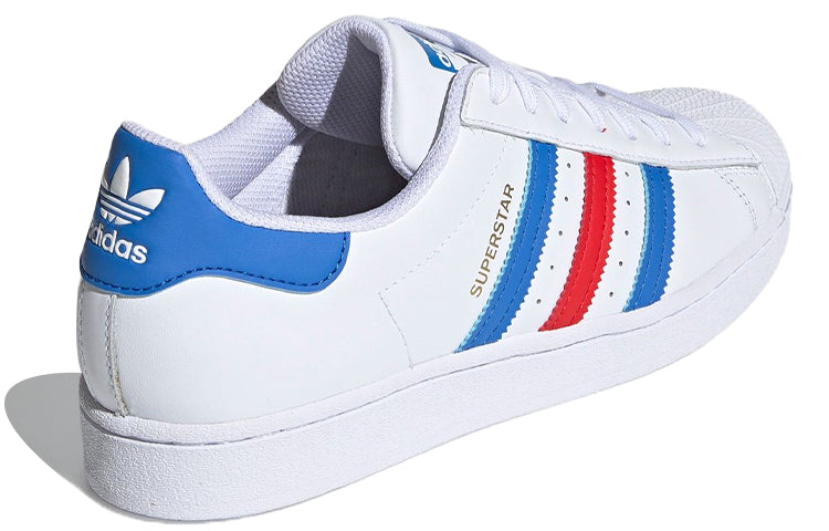 adidas originals Superstar Shoes White/Red/Blue H68095