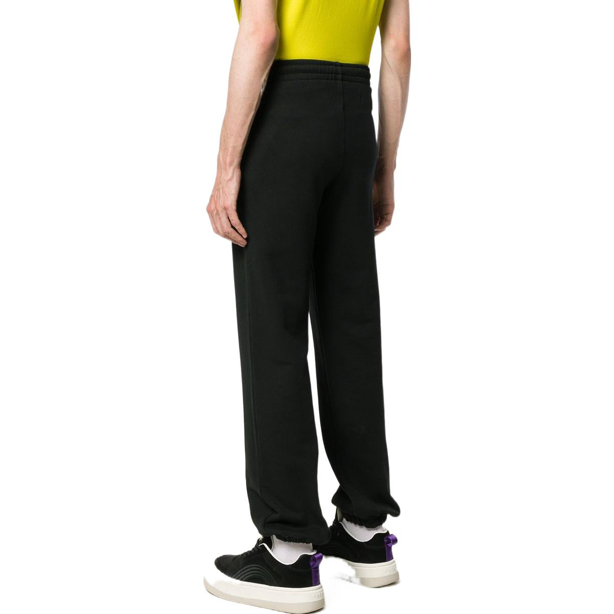 Men's Off-White Small Logo Bundle Feet Sports Pants/Trousers/Joggers Black OMCH020E19D250191001