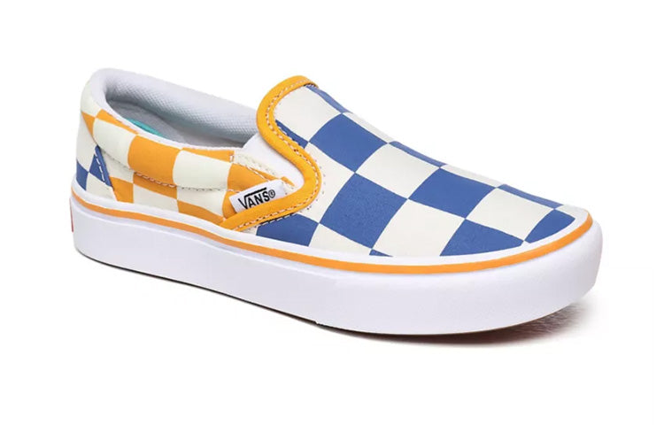 (PS) Vans Big Checker Comfycush Slip-On 'Yellow Blue' VN0A4U1SWIV