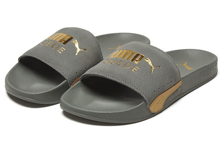 PUMA Leadcat FTR Suede Classic Slide Grey/Gold 372277-06