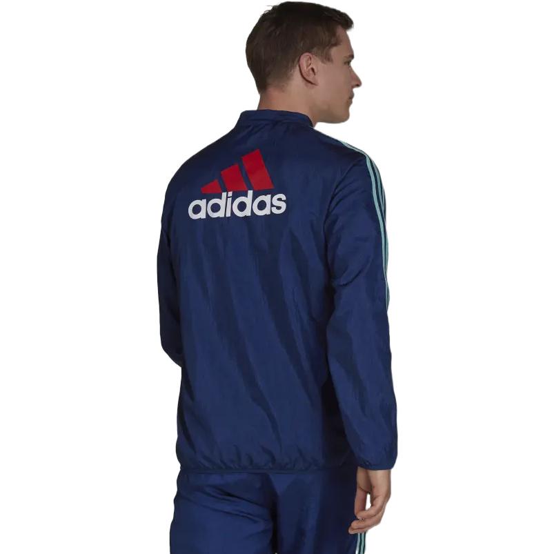 Men's adidas Stripe Logo Soccer/Football Training Sports Jacket Arsenal Blue GR4212