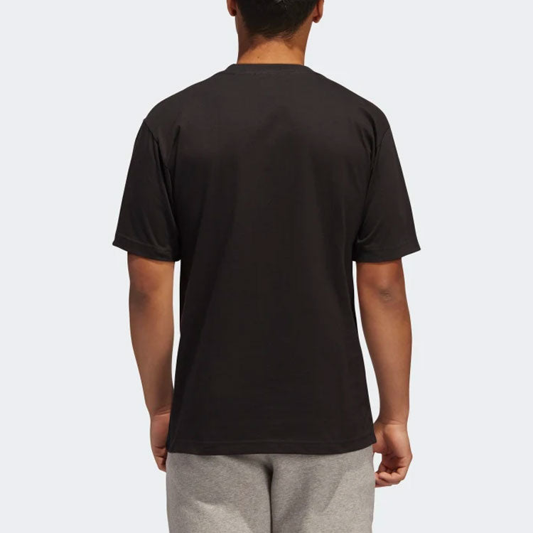 adidas originals Alphabet Printing Casual Sports Short Sleeve Black GL6871