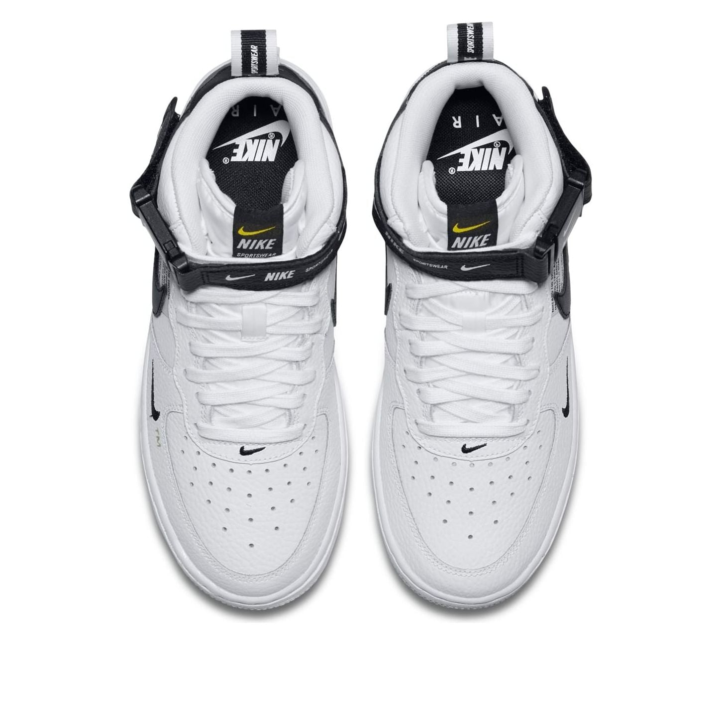 (GS) Nike Air Force 1 Mid LV8 'White Black' AV3803-100