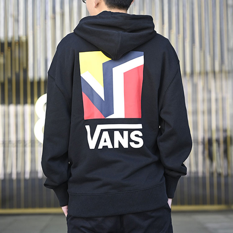 Vans Pullover Hoodies 'Black White Red Yellow' VN0A54JABLK