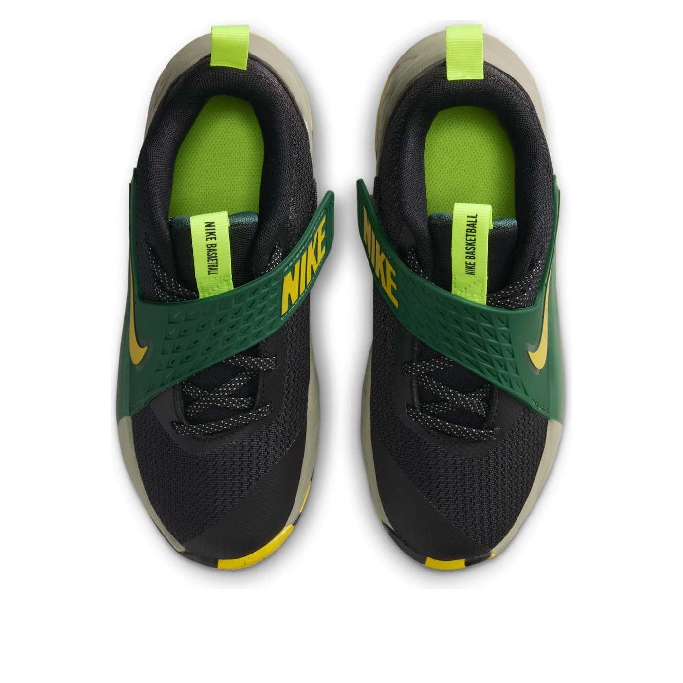 (GS) Nike Team Hustle D 12 'Black Fir Light Army Bright Citron' HF6279-004