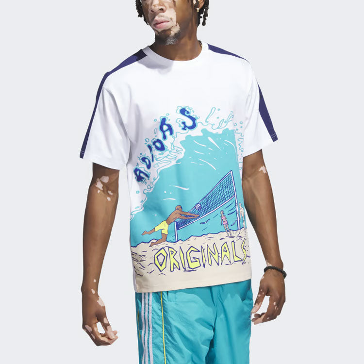 adidas Beach Sports Art Tee 'White' IN4777