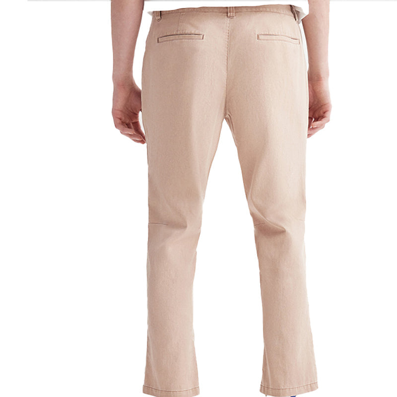 FILA Embroidered Logo Woven Casual Pants White Pink F11M038816F-PK