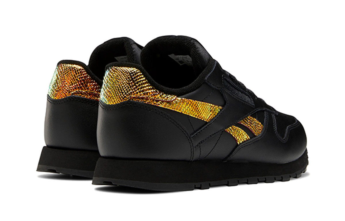 (WMNS) Reebok Classic Leather 'Black Yellow' FW6164