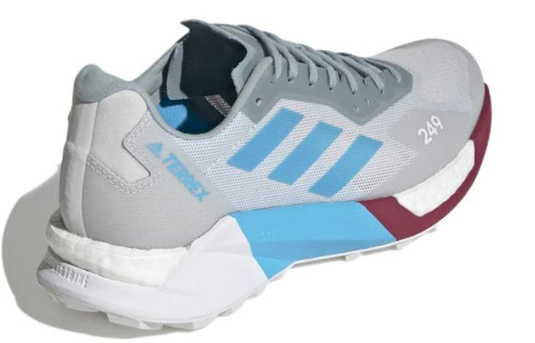 (WMNS) adidas Terrex Agravic Ultra Trail 'Grey Sky Rush Burgundy' GZ9039
