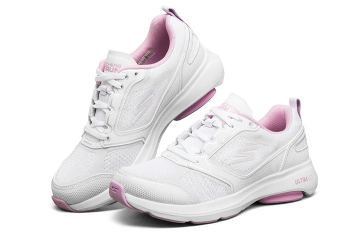 (WMNS) Skechers Go Run Viz Tech White/Pink 128031-WPR