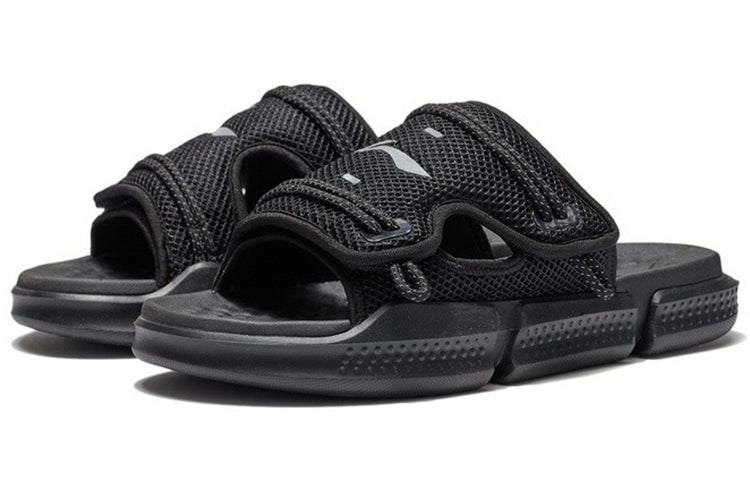 Li-Ning Reflective Sandals 'Black Silver' AGAS013-2