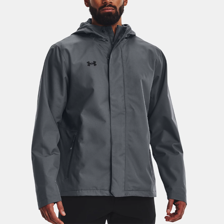 Under Armour Stormproof Lined Rain Jacket 'Dark Grey' 1369254-012