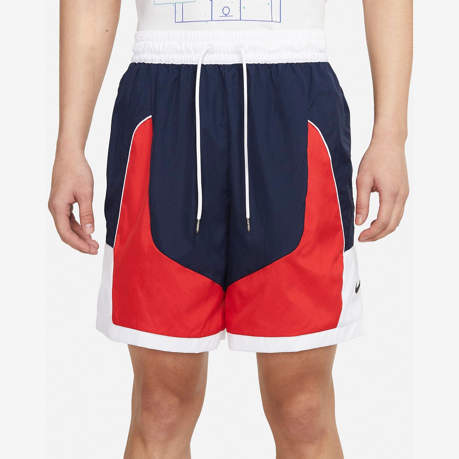Nike Throwback Woven Sports Basketball Shorts Red CV1863-419