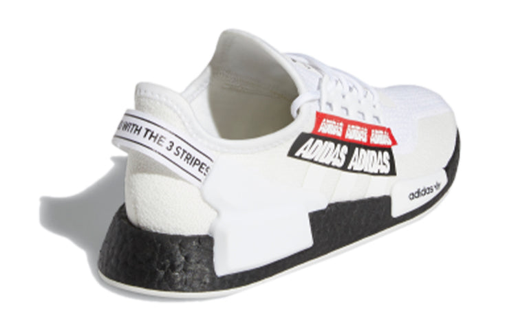 (GS) adidas NMD_R1 V2 J 'Overbranded - Cloud White' H02539