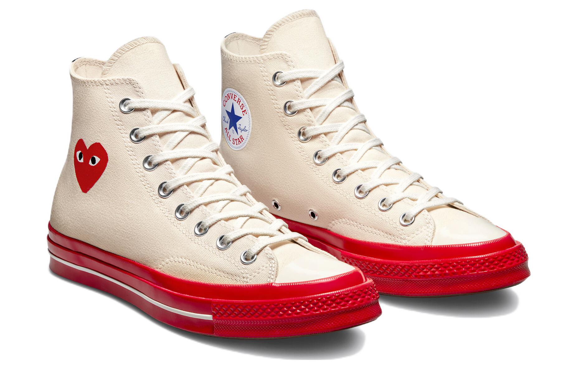 Converse x COMME des GARCONS PLAY Chuck 70 High 'Pristine Red' A01794C