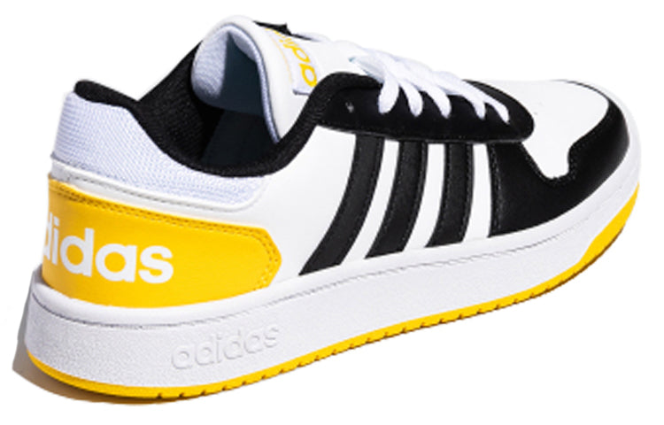 adidas Hoops 2.0 'Black White Yellow' FW5993