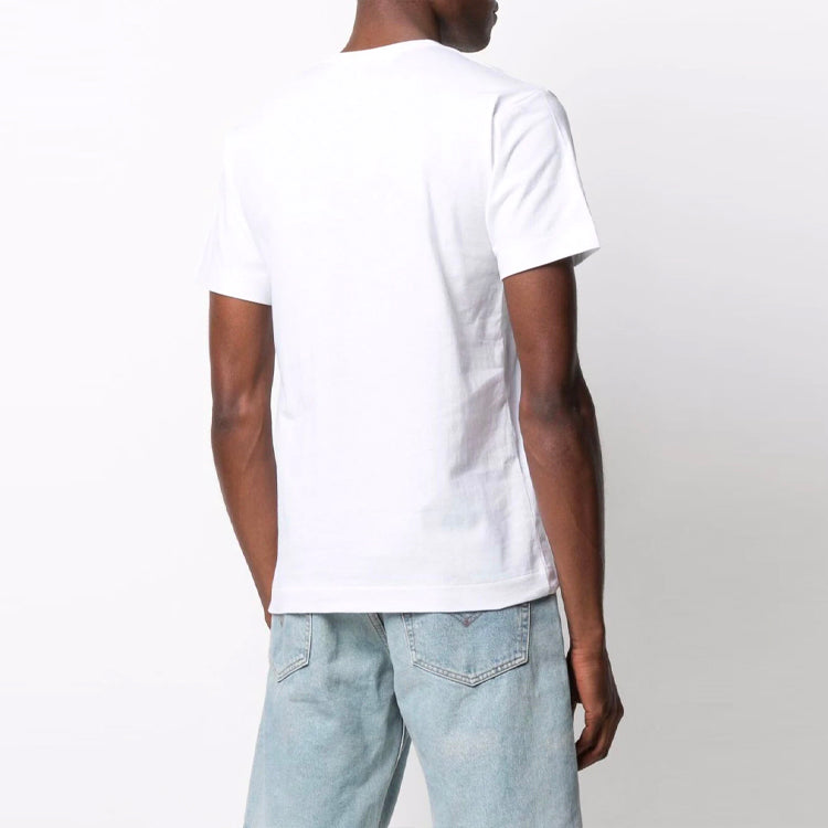 COMME des GARCONS PLAY Multi Heart T-Shirt 'White Black' P1T282-1