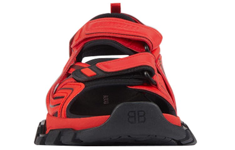 Balenciaga Track Rubber Black Red Sandals 'Red Black' 617542W2FH16010