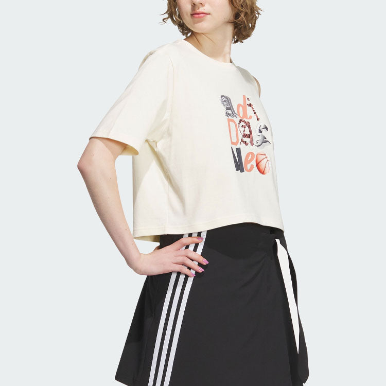 (WMNS) adidas Neo Graphic T-shirt 'White' IK7670