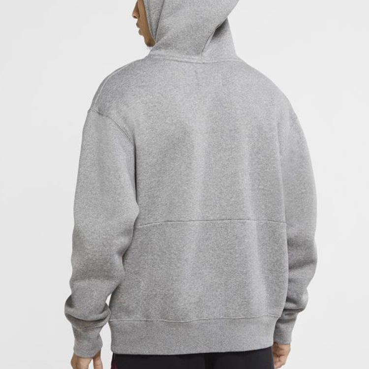 Air Jordan Logo Fleece Stay Warm Pullover Hoodie Men's Grey CK6684-091