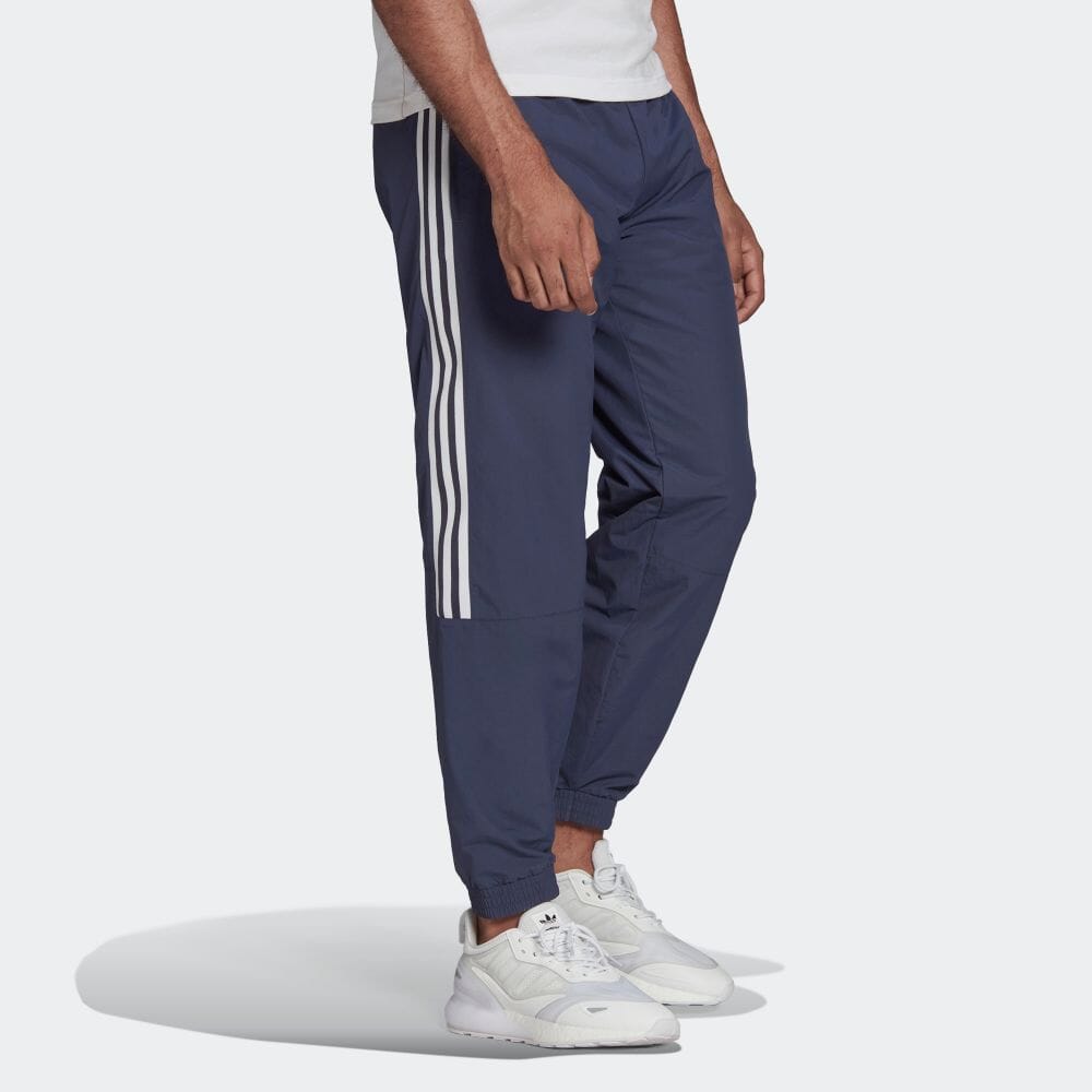 Men's adidas originals Side Stripe Logo Micro Mark Bundle Feet Sports Pants/Trousers/Joggers Japanese Version Blue HC2004