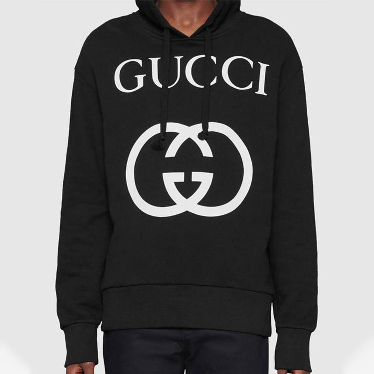Gucci Hoodies Interlocking G 'Black White' 475374-X3Q25-1289