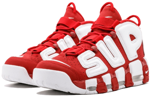 Nike x Supreme Air More Uptempo 'Red' 902290-600