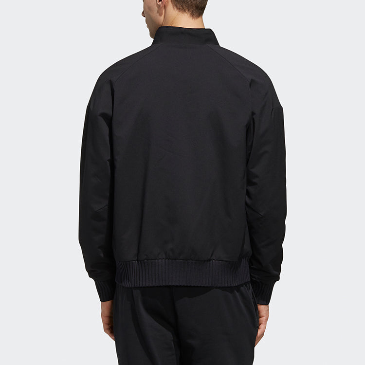 adidas Wj Jkt Warm Logo Print Sport Shuttle Jacket Men's Black FJ0192