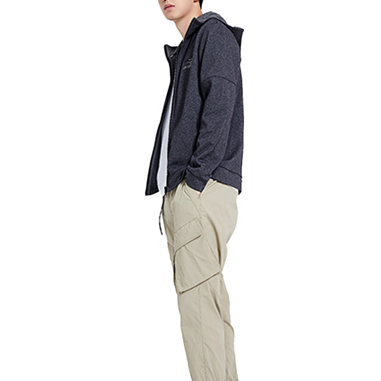 Li-Ning Logo Cardigan Jacket 'Dark Grey' AWDQ063-2