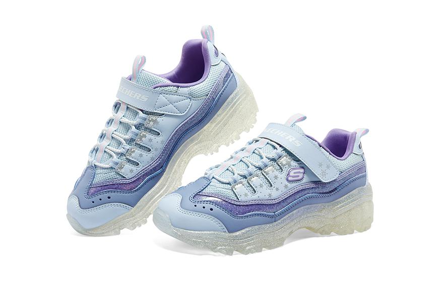 (GS) Skechers D'lites Electric Coloring 'Blue Purple' 319042L-LTBL