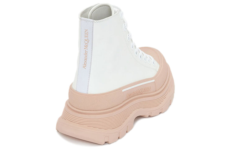(WMNS) Alexander McQueen Tread Slick Boot 'White Pink' 633900WHYK39402