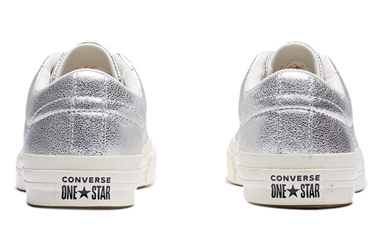 Converse One Star Shoes White/Silver 161590C