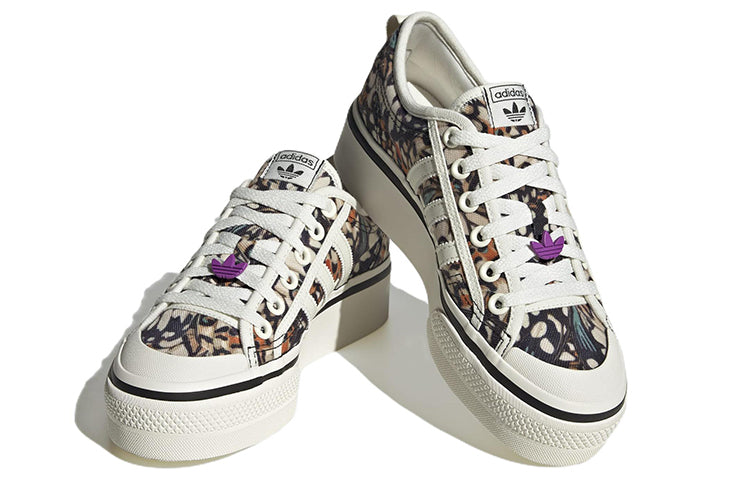 (WMNS) adidas Nizza Platform 'Off-White Shock Purple' HP6367