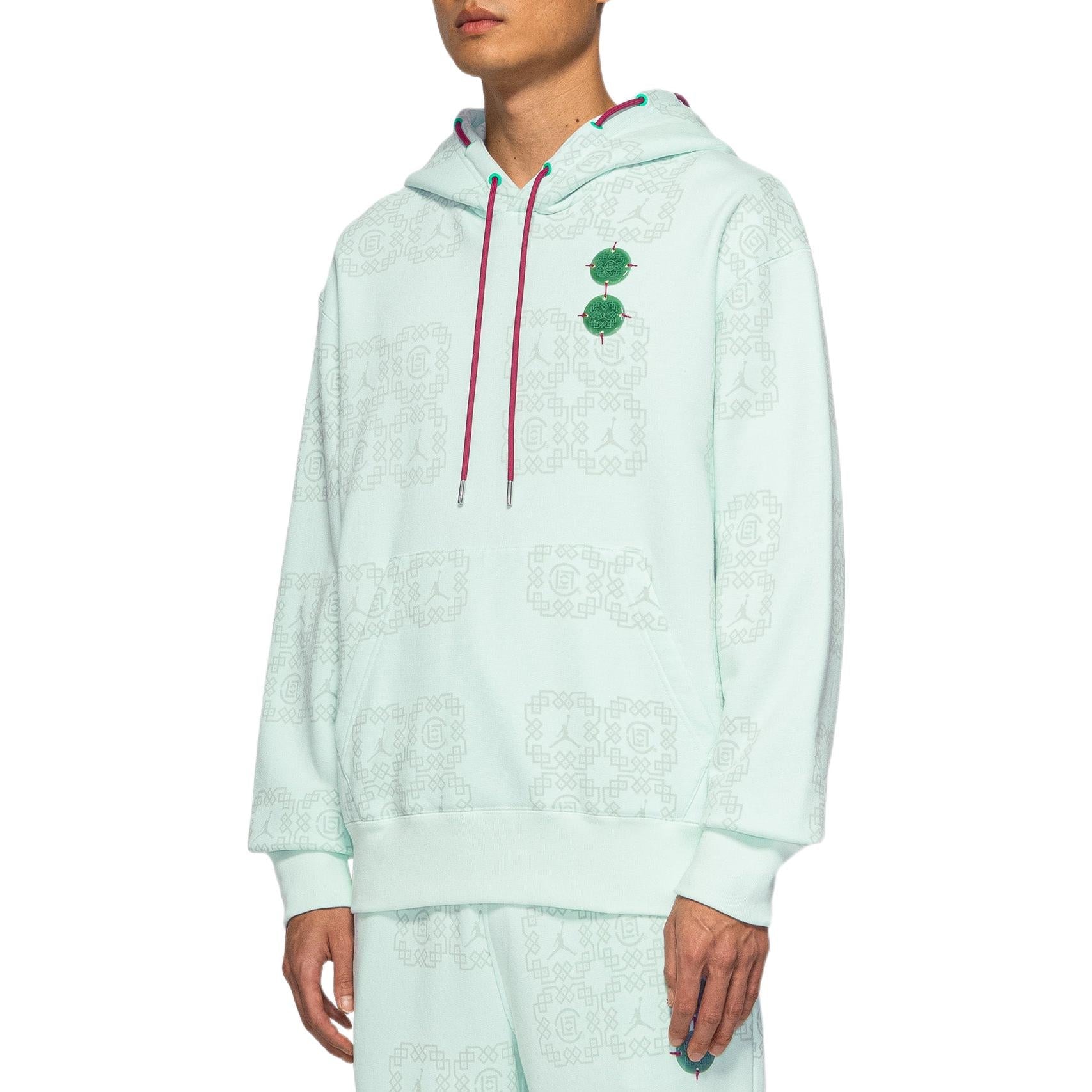 Air Jordan x Clot Jade Fleece Hoodie 'Barely Green' DO0007-394