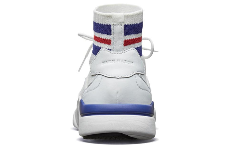 (WMNS) Skechers Block White/Blue 68855-WBLU