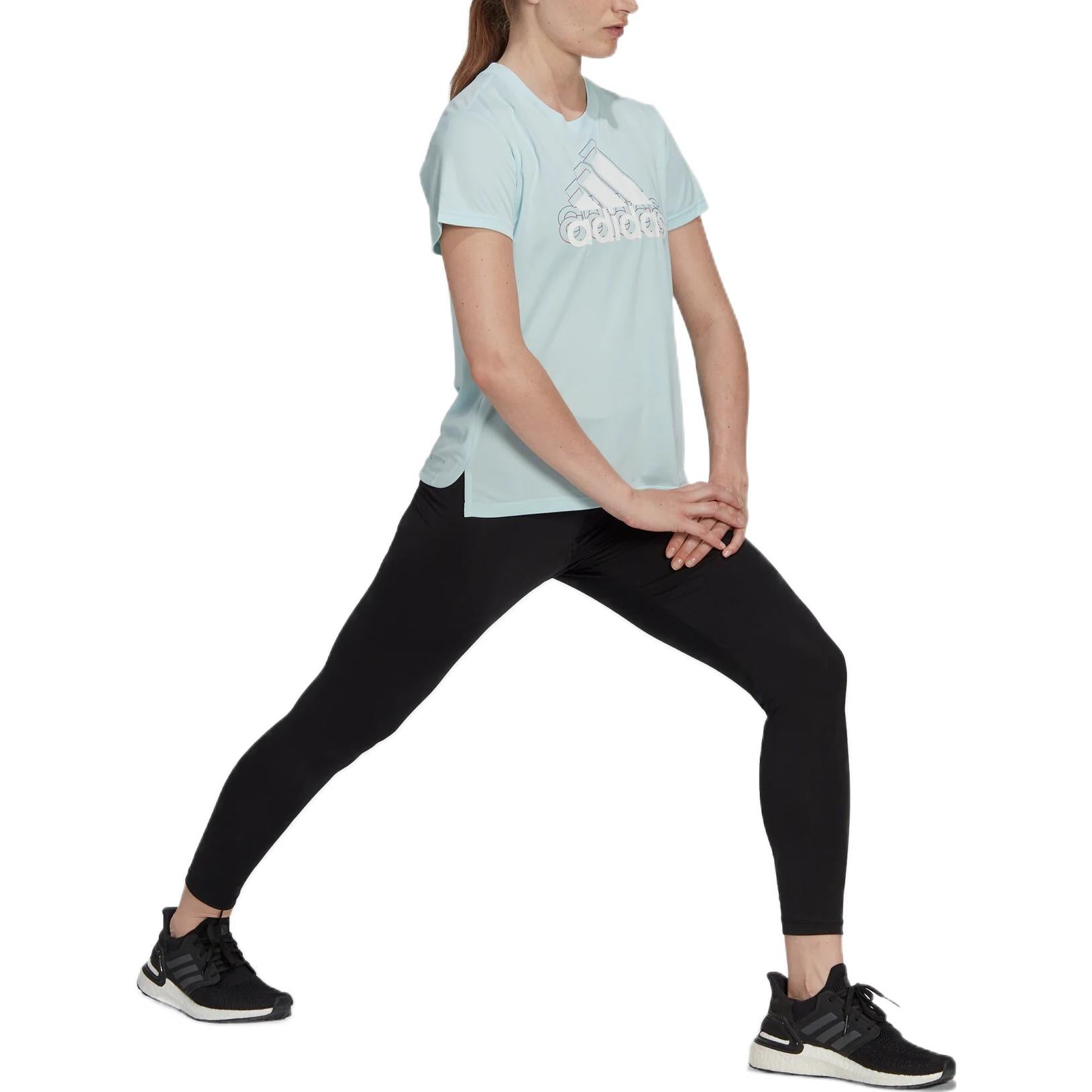 (WMNS) adidas Training T-Shirt Asia Sizing 'Teal' HK6512