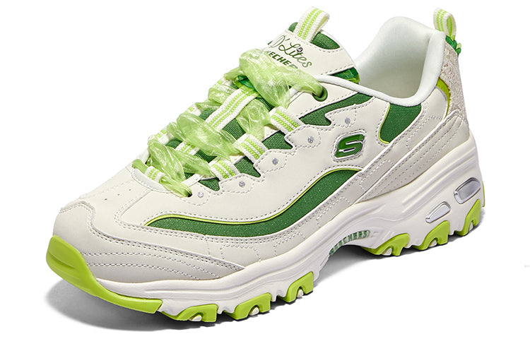 (WMNS) Skechers D'Lites 1.0 Chunky Sneakers 'Beige Green' 896738-WGR