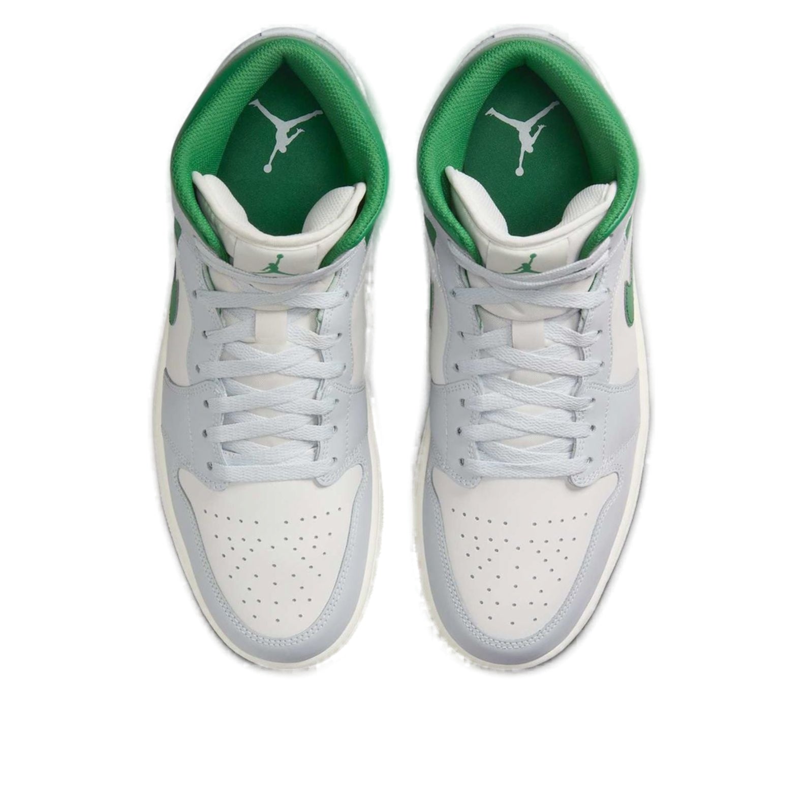 Air Jordan 1 Mid 'Summit White Lucky Green' DQ8426-142