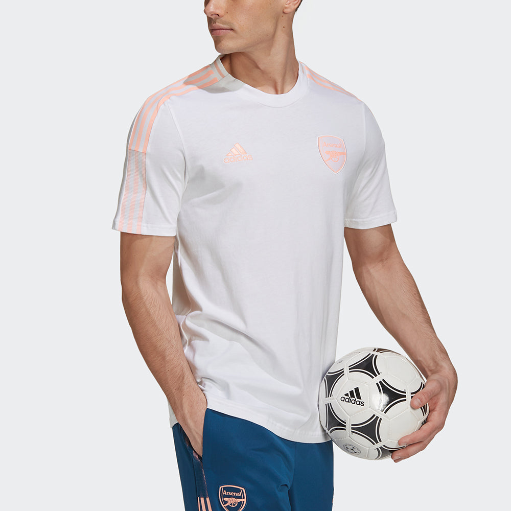 adidas Afc Tee Arsenal Soccer/Football Sports Short Sleeve White GK9397