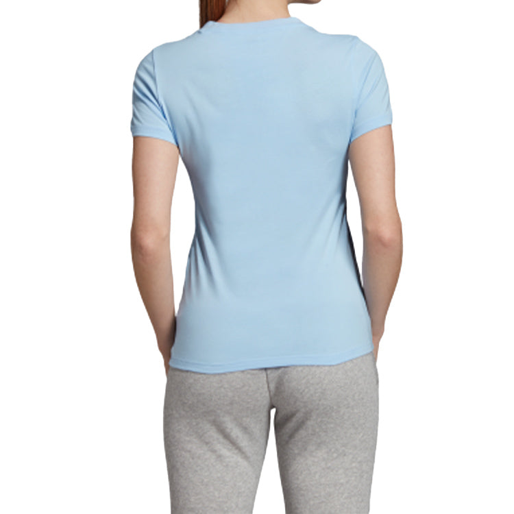 (WMNS) adidas Sports Stylish Short Sleeve Light Blue EI0695