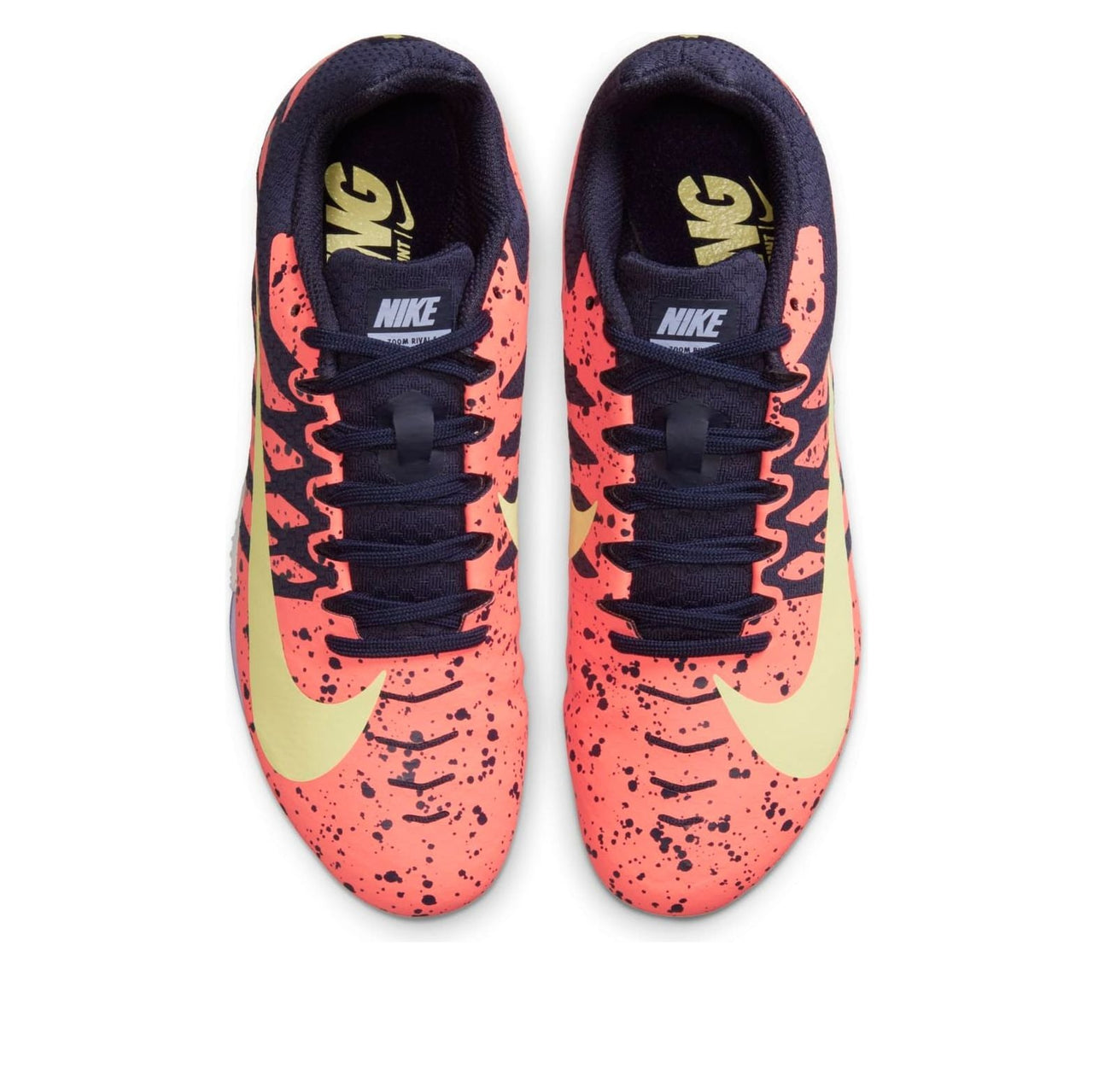 (WMNS) Nike Air Zoom Rival S 9 Spikes 'Paint Splatter Bright Mango Zitron' 907565-801