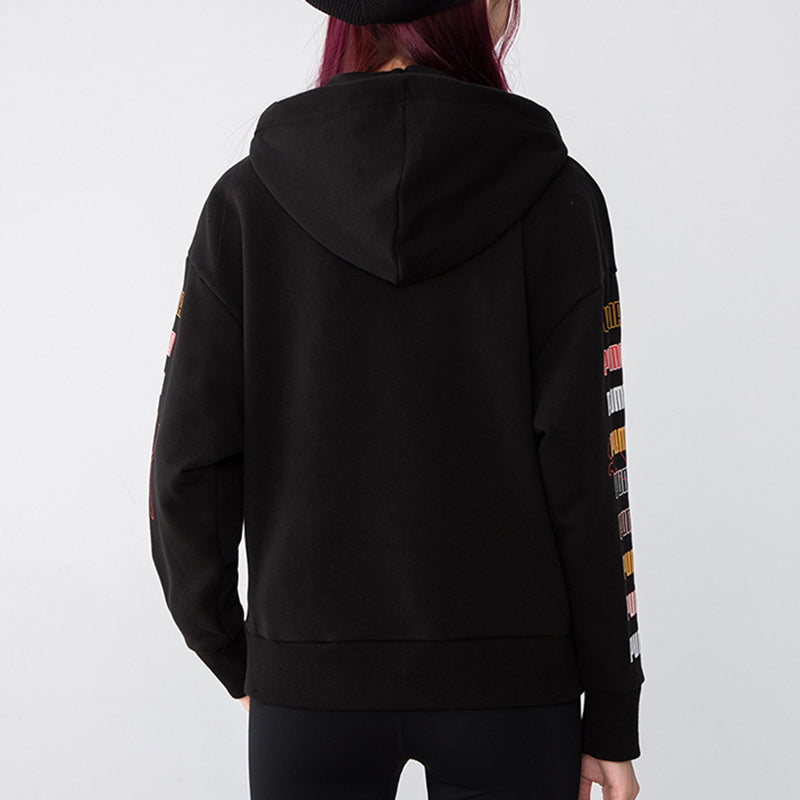(WMNS) PUMA Classics Graphics Hoodie 'Black' 533155-01