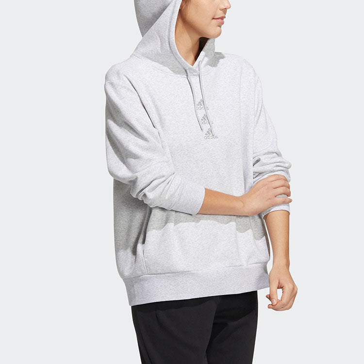 (WMNS) adidas Rs Hoodie Sports Round Neck Pullover Long Sleeves Gray HM7453