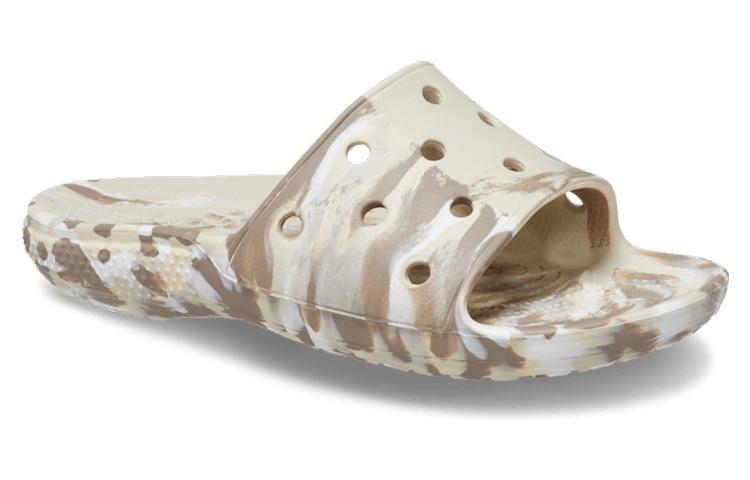Crocs Classic Marbled Sandals 'White Brown' 206879-2Y3