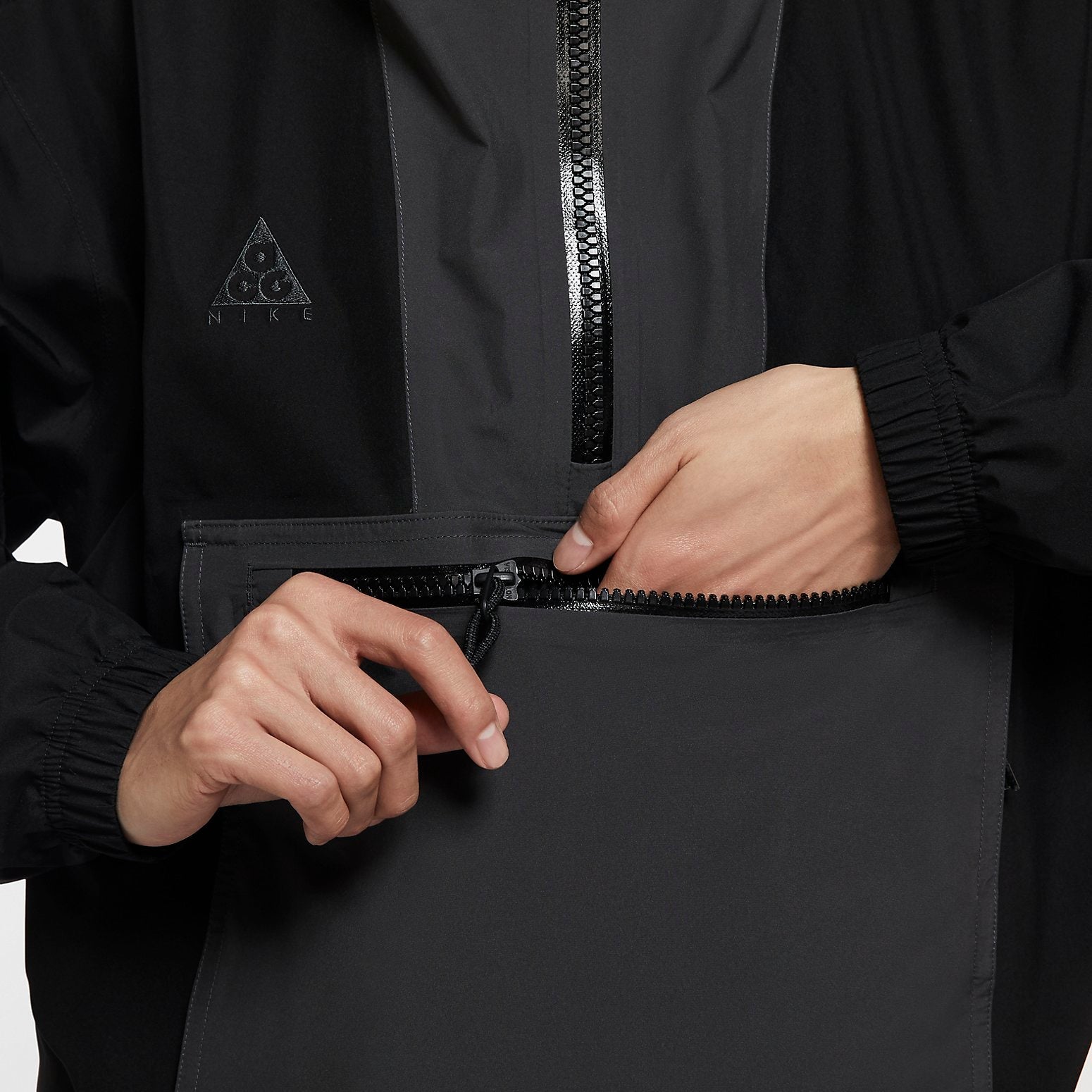 Nike ACG Gore-tex Paclite Logo Jacket 'Black Grey' CK7234-010