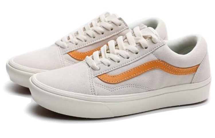 Vans Comfycush Old Skool Low Tops Casual Skateboarding Shoes Unisex Gray Orange VN0A3WMA2BH