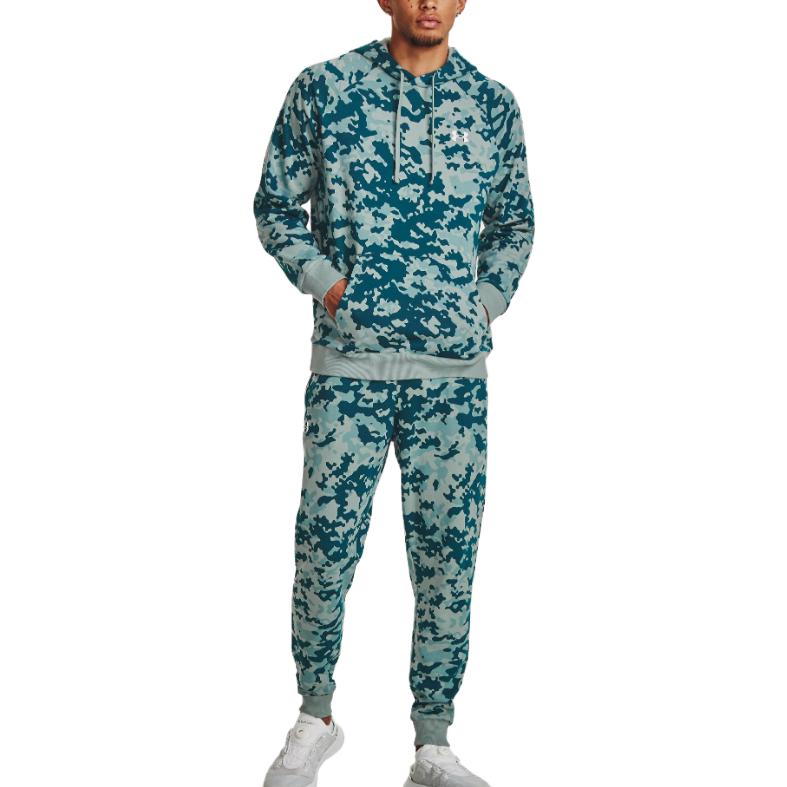 Under Armour Rival Fleece Camo Joggers Pants 'Blue Camo' 1382293-781