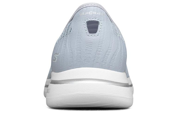 (WMNS) Skechers Go Walk 'Light Silver Grey' 124164-GRY