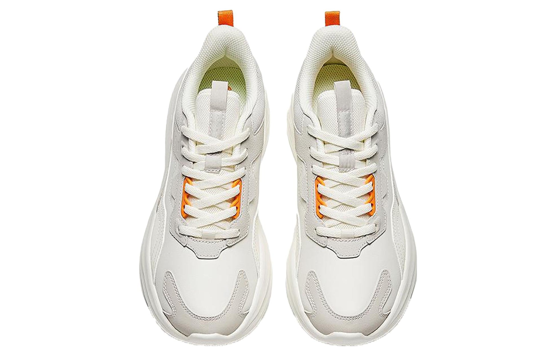 (WMNS) ANTA Running Series Sneakers 'White Beige Orange' 922345579-6