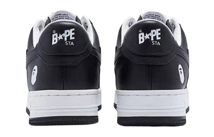 A BATHING APE BAPE STA Leather 'Black' 1I70-191-007-BLCK
